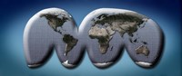 Map of World from Goode's Homolosine Projection Fine Art Print