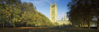 Victoria Tower at a government building, Houses of Parliament, London, England Fine Art Print