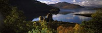 Castle on a hill, Eilean Donan, Loch Duich, Highlands Region, Inverness-Shire, Scotland Fine Art Print