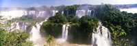 Landscape of floodwaters at Iguacu Falls, Brazil Fine Art Print