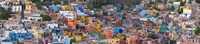 High angle view of buildings in a city, Guanajuato, Mexico Fine Art Print