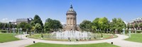 Water tower in a park, Wasserturm, Mannheim, Baden-Wurttemberg, Germany Fine Art Print