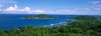View over Anse L'Islette and Therese Island, Seychelles Fine Art Print