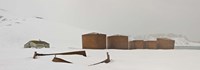 Abandoned British bases at Whalers Bay, Deception Island, Bransfield Strait, South Shetland Islands, Antarctic Peninsula Fine Art Print
