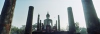 Statue of Buddha at a temple, Sukhothai Historical Park, Sukhothai, Thailand Fine Art Print