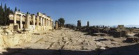 Ruins of the Roman town of Hierapolis at Pamukkale, Anatolia, Central Anatolia Region, Turkey Fine Art Print