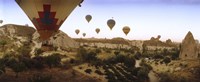 Hot air balloons, Cappadocia, Central Anatolia Region, Turkey Fine Art Print