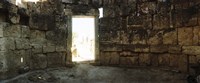 Doorway in the Roman town ruins of Hierapolis at Pamukkale, Anatolia, Central Anatolia Region, Turkey Fine Art Print