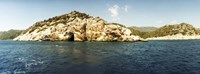 Pirates Cave in the Mediterranean sea, Sunken City, Kekova, Antalya Province, Turkey Fine Art Print