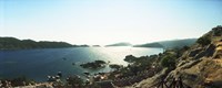 View of village and sea, Kekova, Lycia, Antalya Province, Turkey Fine Art Print