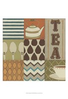 Tea Collage Framed Print