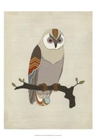 Chevron Owl I Fine Art Print