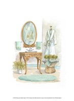 Watercolor Bath in Spa I Fine Art Print