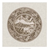 Sepia Transferware II Fine Art Print