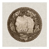 Sepia Transferware III Fine Art Print