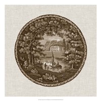 Sepia Transferware IV Fine Art Print