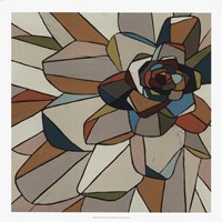 Stained Glass Floral I Fine Art Print