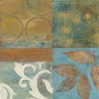 Bronze Leaf Quadrant II Fine Art Print