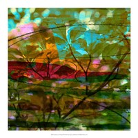 Abstract Leaf Study III by Sisa Jasper - 18" x 18"