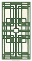 Non-Embellished Emerald Deco Panel I Fine Art Print