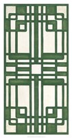 Non-Embellished Emerald Deco Panel II Fine Art Print