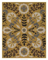 Golden Suzani II Framed Print