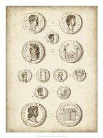 Antique Roman Coins I Framed Print