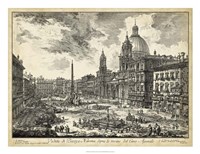 Veduta di Piazza Navona Fine Art Print