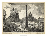 Veduta della Piazza del Popolo Fine Art Print