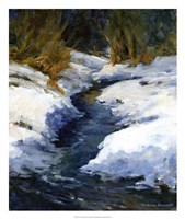 Snow on the Banks by Barbara Chenault - 22" x 26"