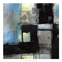 Black on Blue II Framed Print