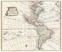 1747 Bowen Map of North America and South America, 1747 - various sizes