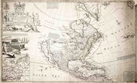 John Lord Sommers Map of North America Fine Art Print