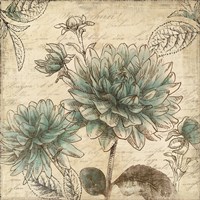 Blue Botanical II Fine Art Print