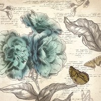 Blooming Teal II Fine Art Print