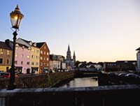 St Finbarr's Cathedral, River Lee (South Channel), Cork City, County Cork, Ireland Fine Art Print