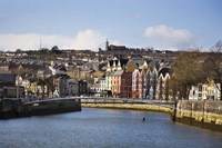 Kneeling Canoe, River Lee, Cork City, Ireland Fine Art Print
