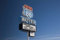 Low angle view of a motel sign, Route 66, Seligman, Yavapai County, Arizona, USA by Panoramic Images - 24" x 16"