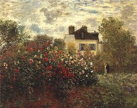 The Artist's Garden in Argenteuil Fine Art Print