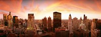 Sunset Skyline Chicago IL Fine Art Print