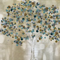 A Teal Tree by Katrina Craven - 24" x 24"
