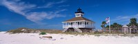 Lighthouse on the beach, Port Boca Grande Lighthouse, Gasparilla Island State Park, Gasparilla Island, Florida, USA Fine Art Print