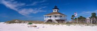 Lighthouse on the beach, Port Boca Grande Lighthouse, Gasparilla Island State Park, Gasparilla Island, Florida, USA by Panoramic Images - 28" x 9"