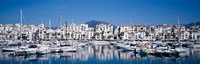 Boats at a harbor, Puerto Banus, Costa Del Sol, Andalusia, Spain Fine Art Print