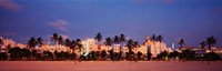 Miami Beach at dusk, FL Fine Art Print