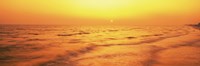 Sunset over Gulf Of Mexico, Panama City Beach, Florida, USA Fine Art Print