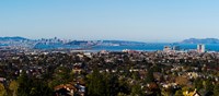 Buildings in a city, Oakland, San Francisco Bay, California by Panoramic Images - 20" x 9"