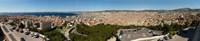 High angle view of a city, Marseille, Bouches-Du-Rhone, Provence-Alpes-Cote D'Azur, France Fine Art Print