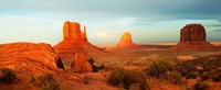 Three Buttes Rock Formations at Monument Valley, Utah-Arizona Border, USA by Panoramic Images - 22" x 9"