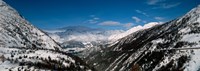 Snowcapped mountains and Forests, Switzerland Fine Art Print